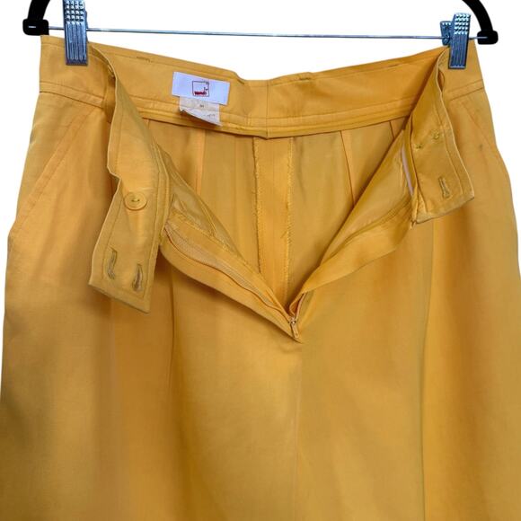 Vintage Mondi Size 44 Blazer & Shorts Set Sunshine Yellow Coastal Old Money Mod - Picture 13 of 16